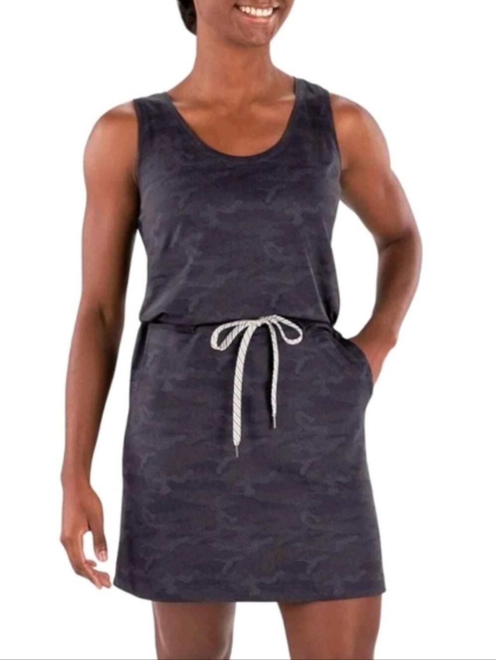 Member's Mark Favorite Soft Dress, Pullover, Camo, Drawstring, Pockets!  NWT - Picture 4 of 13